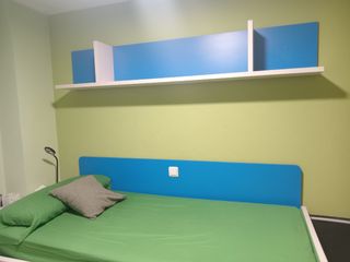 Cama nido infantil 190x90 - azul, verde