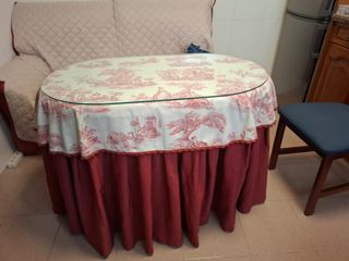 Mesa ovalada madera maciza