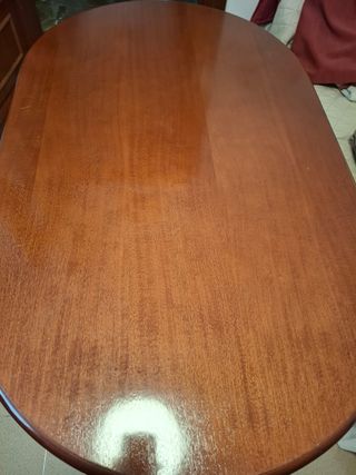 Mesa ovalada madera maciza