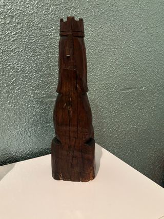 Talla madera virgen con niño 