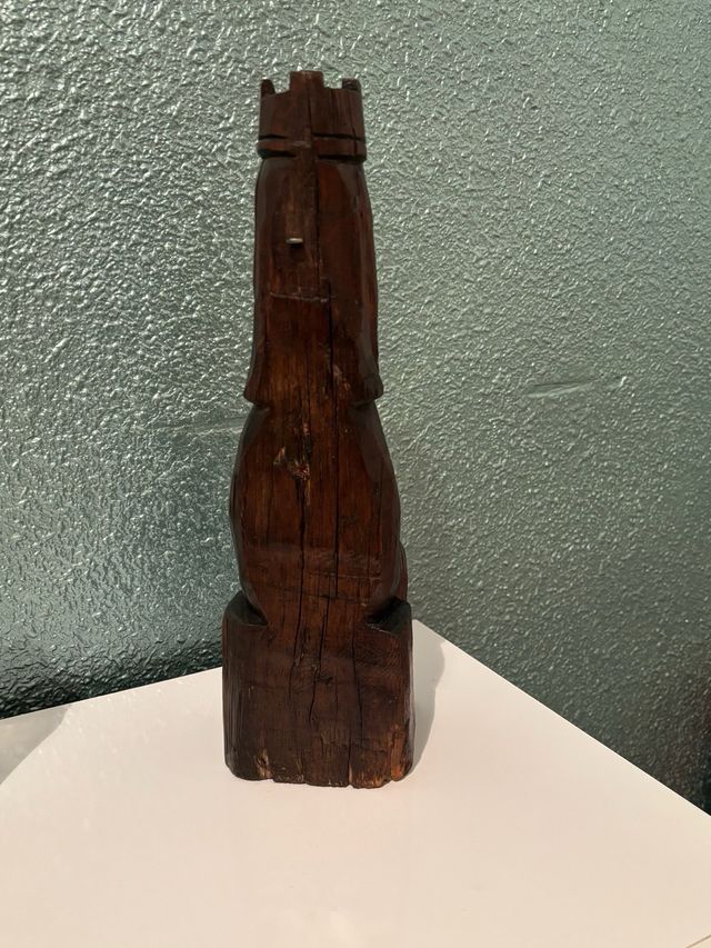 Talla madera virgen con niño