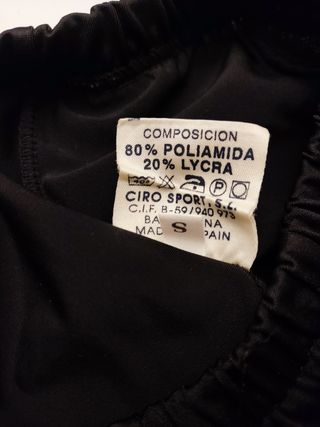 Culote ciclismo talla S negro