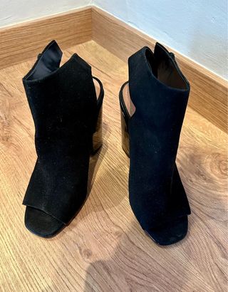 Botas negras ante tacón 39