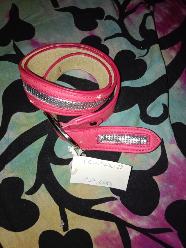 Cinturón rosa mujer - Closet