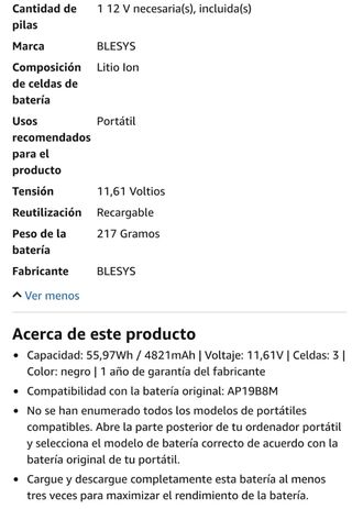 NUOVO!.. Batteria Acer Swift TravelMate AP19B8M