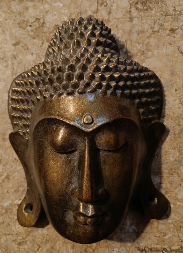 Máscara Buda color Bronce