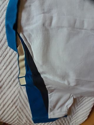 Polo Asic | Blanco y Azul