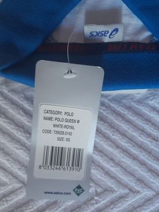 Polo Asic | Blanco y Azul
