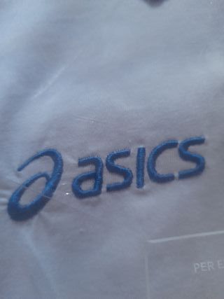 Polo Asic | Blanco y Azul