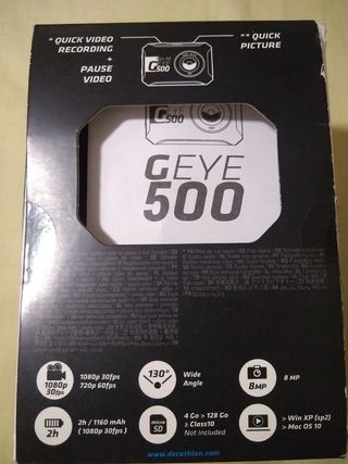 Cámara deportiva G-Eye 500 FullHD 1080p