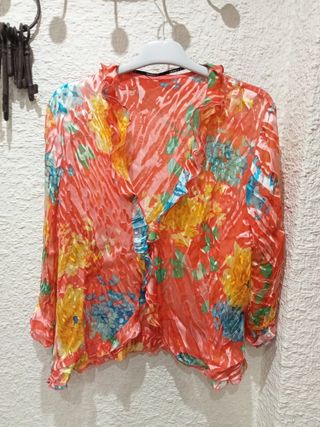Conjunto falda y blusa estampado floral