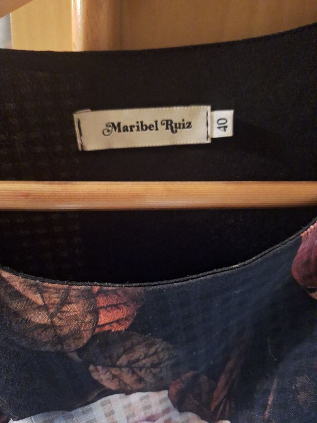 Vestido floral negro - Talla L