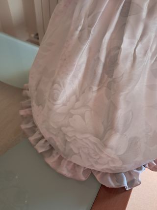 Pantallas lámpara vintage beige/rosa