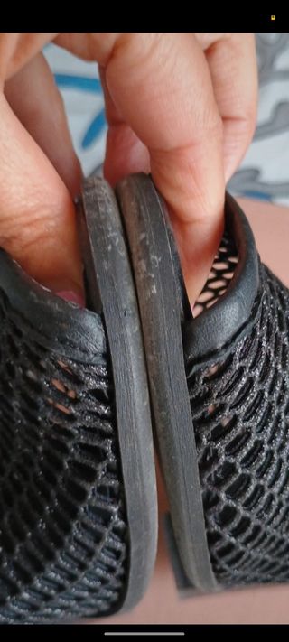 Sandali Neri Cinti Gothique - Rete - Tacchi argent