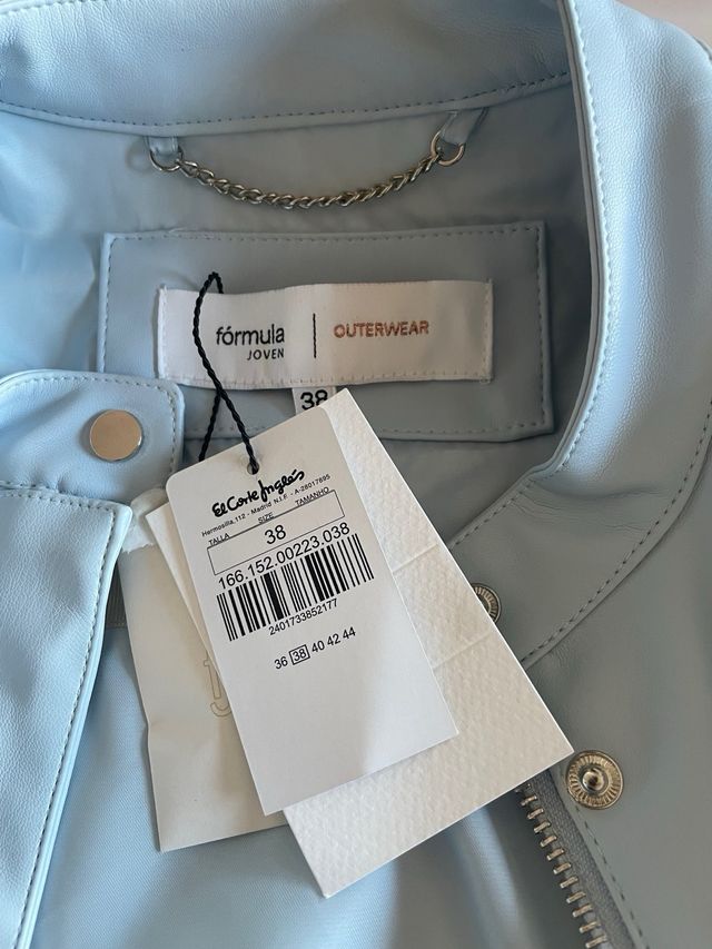 Chaqueta biker Fórmula Joven azul M