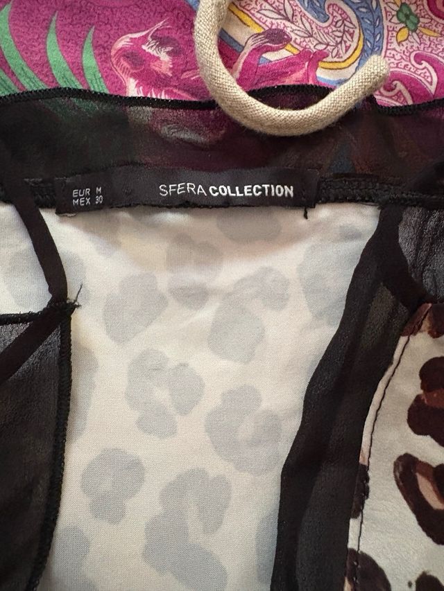 Top de leopardo - Blanco y marrón