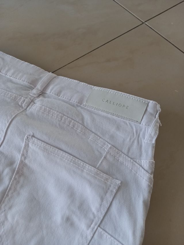 Jeans bianchi slim fit Tg XS