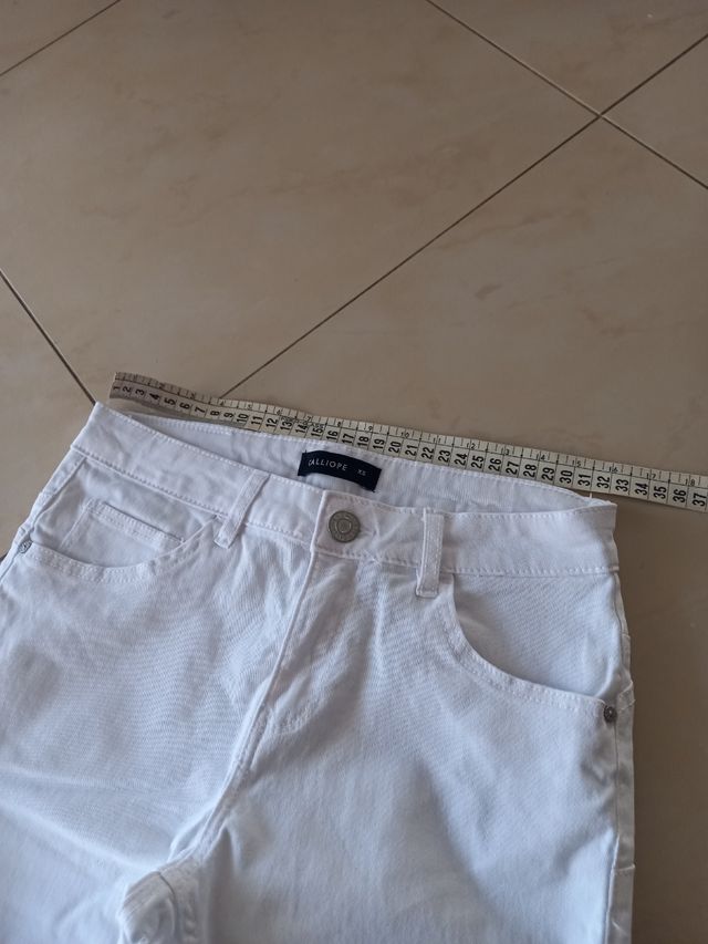 Jeans bianchi slim fit Tg XS