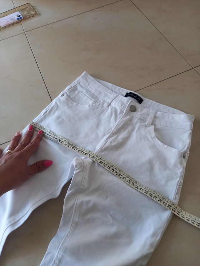 Jeans bianchi slim fit Tg XS