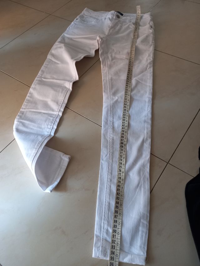 Jeans bianchi slim fit Tg XS