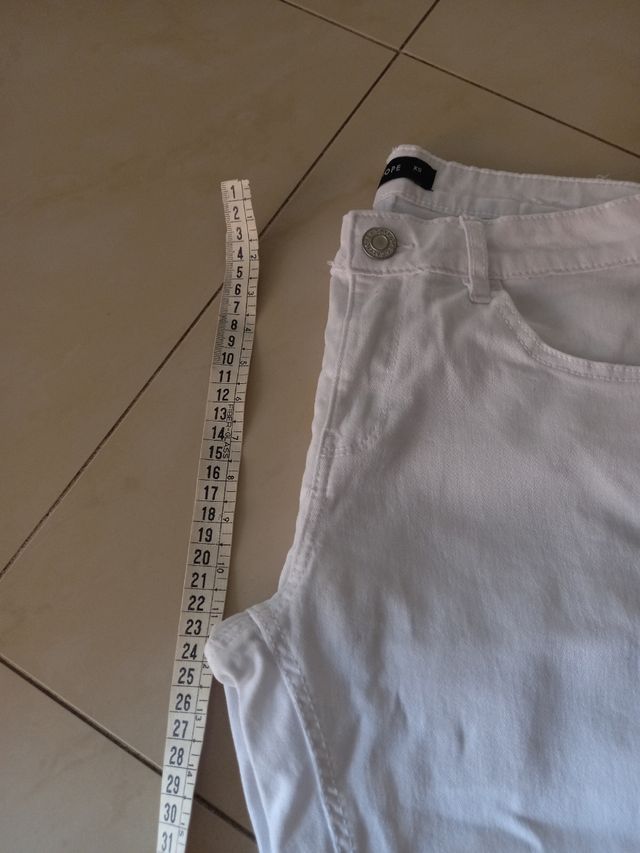 Jeans bianchi slim fit Tg XS