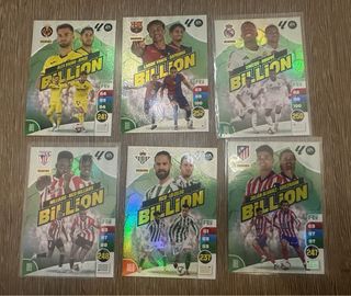 6 Cards Adrenalyn XL Billion - Mbappe, Raphinha
