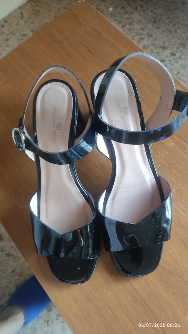 Corte Inglés Sandalia Negra Gloria Ortiz Sandalias Negras Zuecos