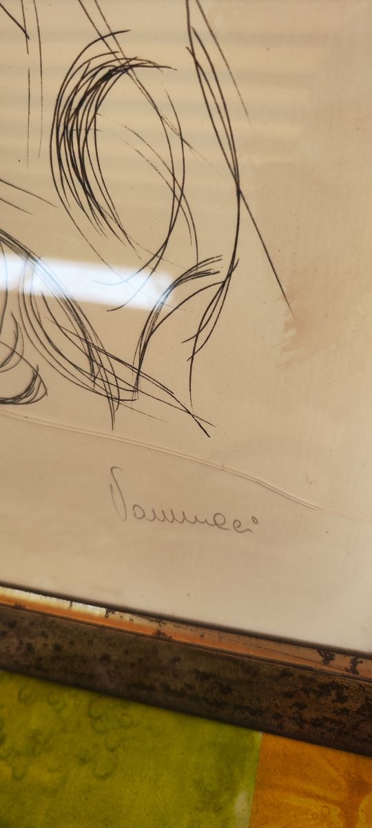 Quadro-litografia Cavallo - dipinta a mano