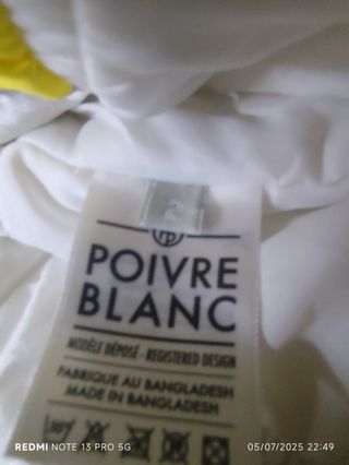 Mono esquí Poivre Blanc amarillo talla 2