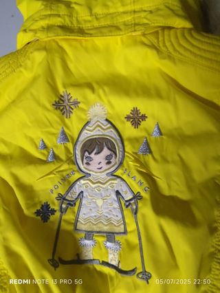 Mono esquí Poivre Blanc amarillo talla 2