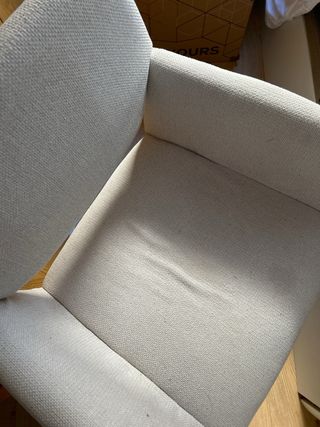 Silla giratoria oficina beige