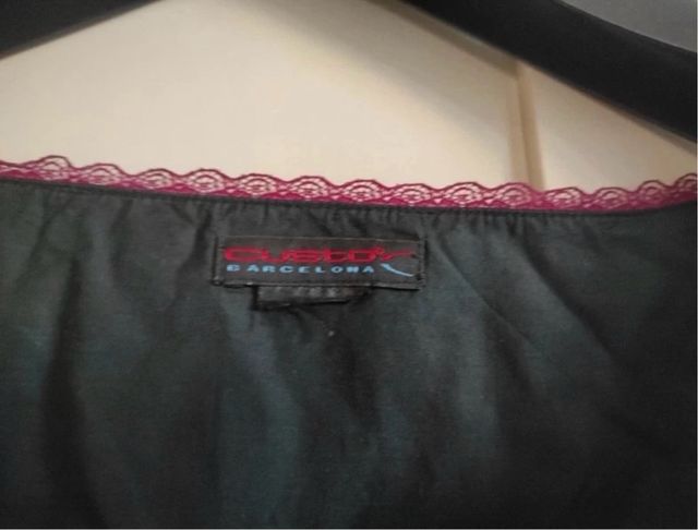 Vestido Custo Barcelona seda - negro, morado