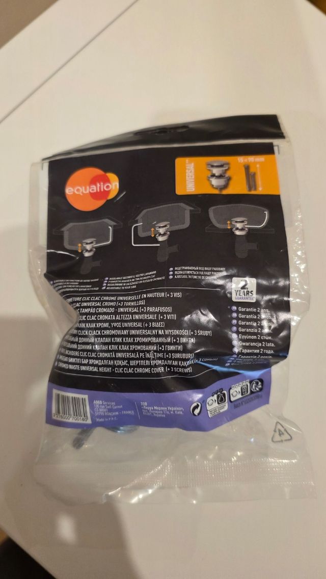 Válvula desagüe Equation - Universal