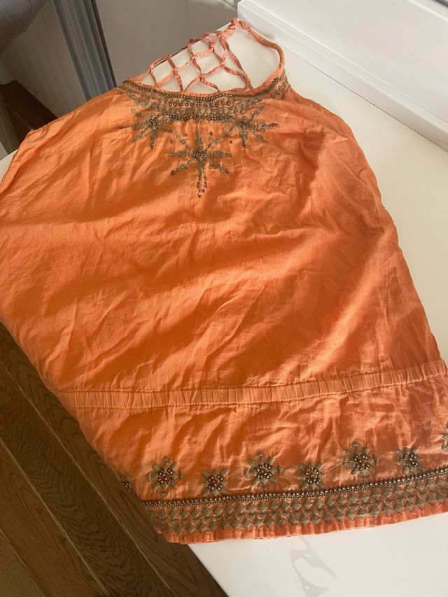 Top Next Bordado Naranja