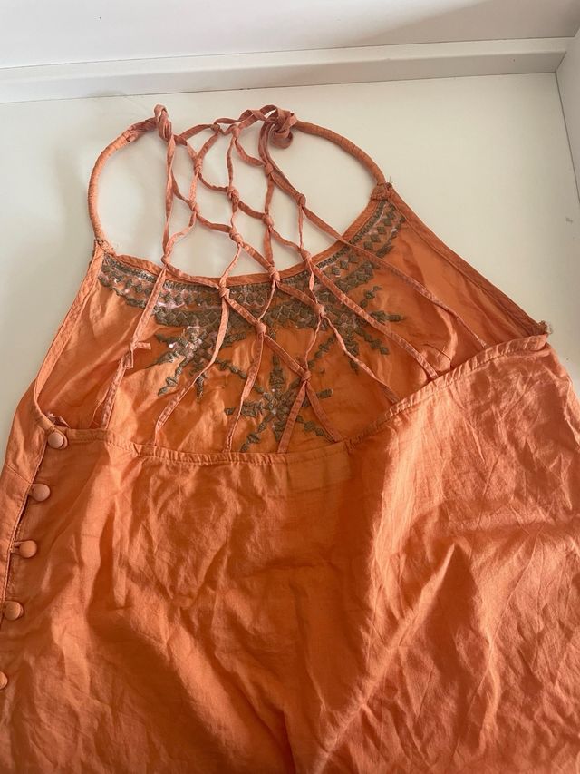 Top Next Bordado Naranja