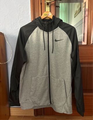 Sudadera Nike L - Gris&Negra