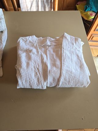 N.2 Accappatoio  bianco cotone