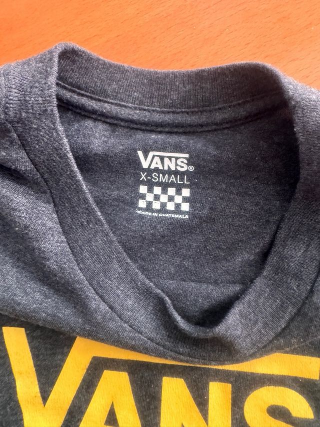 Camiseta Vans Gris Talla XS