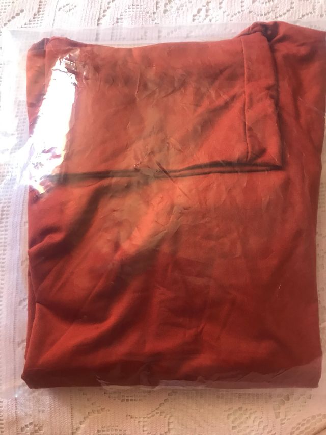 Maglione collo alto ruggine