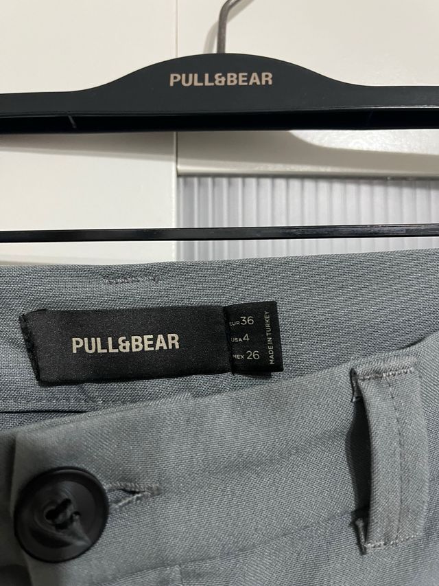 Pantalones traje gris