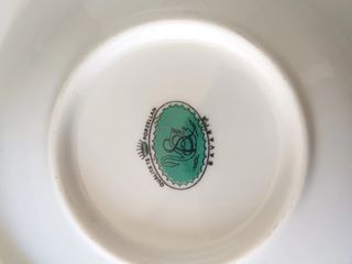 6 Ciotole Porcellana Blu-Bianco