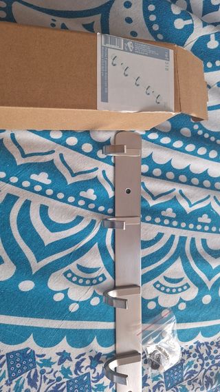 Percha 5 ganchos Acero Inox