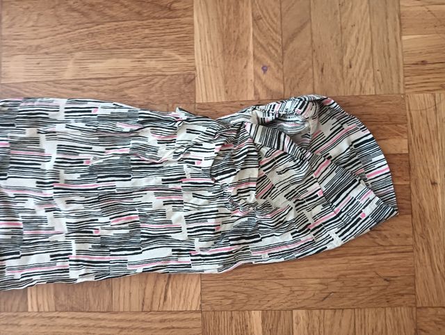 Pantalón estampado blanco y negro