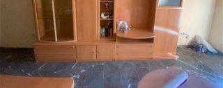 Mueble salón beige - madera, cristal