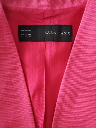 Chaqueta fucsia Zara - Talla M

