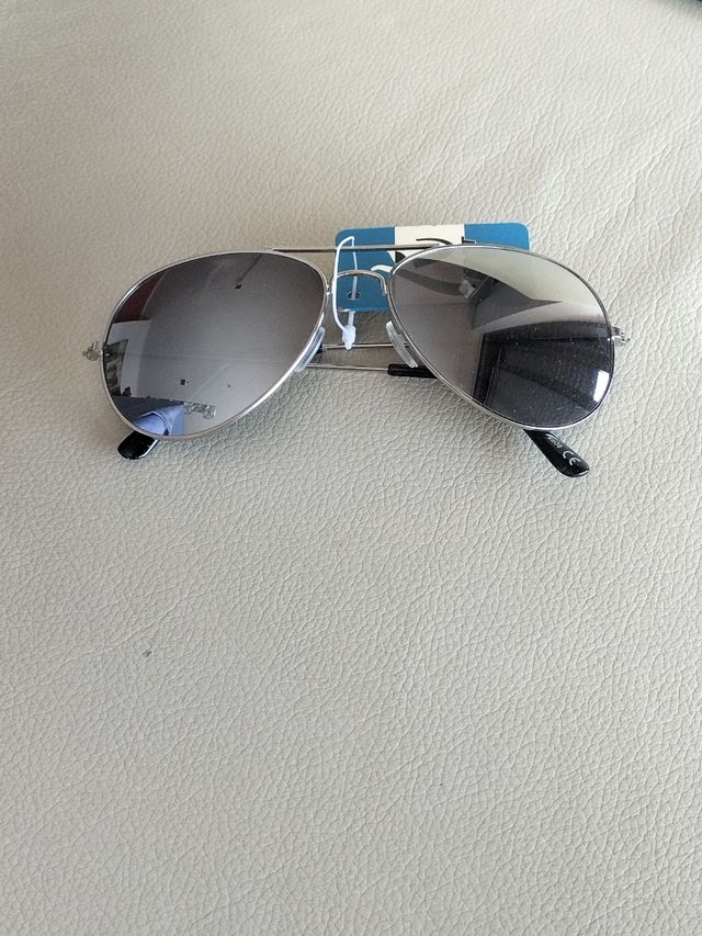 Occhiali da sole unisex argentati