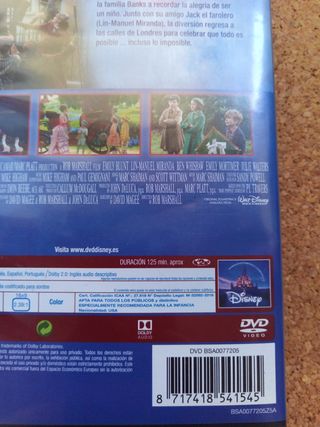 DVD El Regreso de Mary Poppins