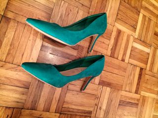 Zapatos tacón fiesta MARYPAZ verdes 