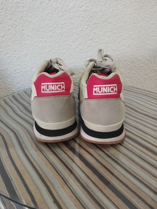 Zapatillas Munich beige-blancas