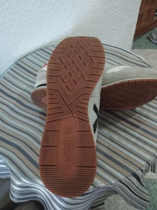 Zapatillas Munich beige-blancas